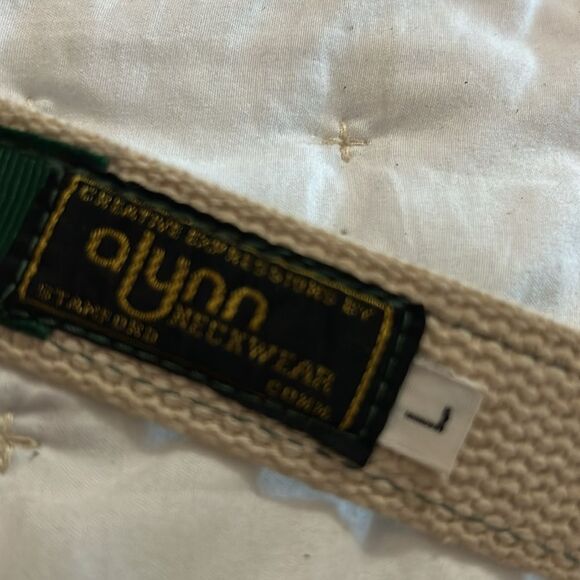 Allyn Red and Green Belt with Gold bucket 40 inches long size large - Picture 2 of 6